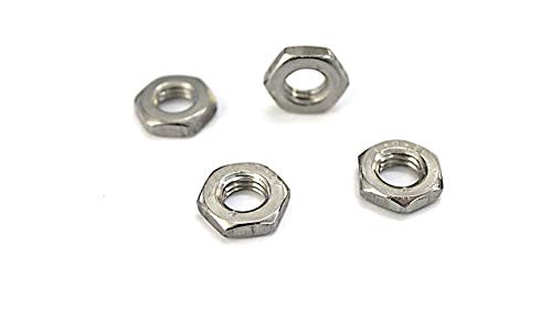 50 Stück Sechskantmuttern DIN 439 - A2 - Edelstahl - niedrige Form - Muttern - V2A - M6 - Flachmuttern - V2A (50, M6) von KTH