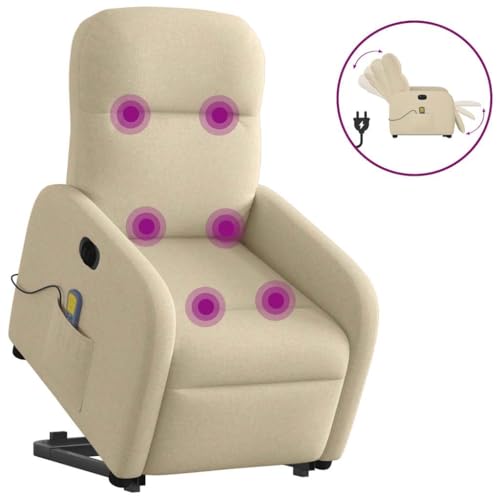 Elektrischer Massagesessel mit Aufstehhilfe Creme Stoff Küchenstuhl Schlafzimmerstuhl für Küche Büro Elektrischer Massagesessel mit Aufstehhilfe Creme Stoff Küchenstuhl Schlafzimmerstuhl für Küche Büro von KTHLBRH