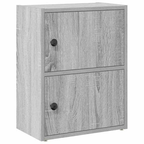 KTHLBRH Abstellraum Regal Vitrinenschrank Book Shelf Kleines Regal - Bücherregal Grau Sonoma 40x24x52 cm Holzwerkstoff für Büro Outdoor Kellerraum Abstellraum KTHLBRH Abstellraum Regal Vitrinenschrank Book Shelf Kleines Regal - Bücherregal Grau Sonoma 40x24x52 cm Holzwerkstoff für Büro Outdoor Kellerraum Abstellraum von KTHLBRH