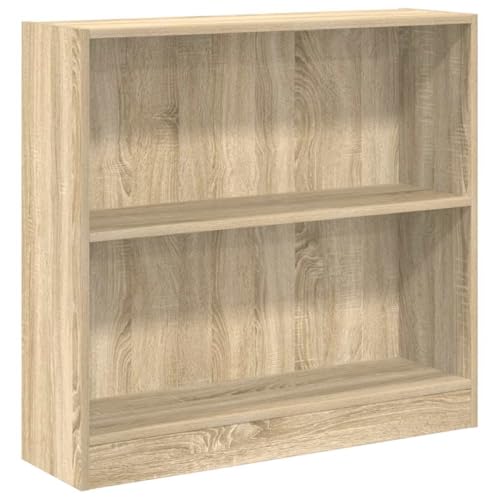 KTHLBRH Aufbewahrungsregal Vitrinenschrank Wohnzimmer Schrank Bookcase - Bücherregal Sonoma-Eiche 80x24x75 cm Holzwerkstoff für Küche Outdoor Zimmer Büro von KTHLBRH