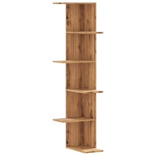 KTHLBRH Badablage Bücherregal Wand Book Shelf Wandregal Küche - Wand-Eckregal Artisan-Eiche 36,5x36,5x140 cm Holzwerkstoff für Balkon Küchen Büro Schlafzimmer KTHLBRH Badablage Bücherregal Wand Book Shelf Wandregal Küche - Wand-Eckregal Artisan-Eiche 36,5x36,5x140 cm Holzwerkstoff für Balkon Küchen Büro Schlafzimmer von KTHLBRH