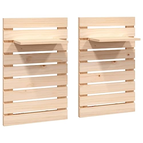 KTHLBRH Badablage Wandregal Klein Pflanzenregal Schwebendes Regal - Wandregal-Nachttische 2 STK. Massivholz Kiefer für Schlafzimmer Küchen Badezimmer Wohnzimmer KTHLBRH Badablage Wandregal Klein Pflanzenregal Schwebendes Regal - Wandregal-Nachttische 2 STK. Massivholz Kiefer für Schlafzimmer Küchen Badezimmer Wohnzimmer von KTHLBRH