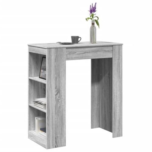 KTHLBRH Bartisch mit Regal Grau Sonoma Dinner Table Massiver Esstisch für Restaurant 95x47x103,5 cm Holzwerkstoff KTHLBRH Bartisch mit Regal Grau Sonoma Dinner Table Massiver Esstisch für Restaurant 95x47x103,5 cm Holzwerkstoff von KTHLBRH