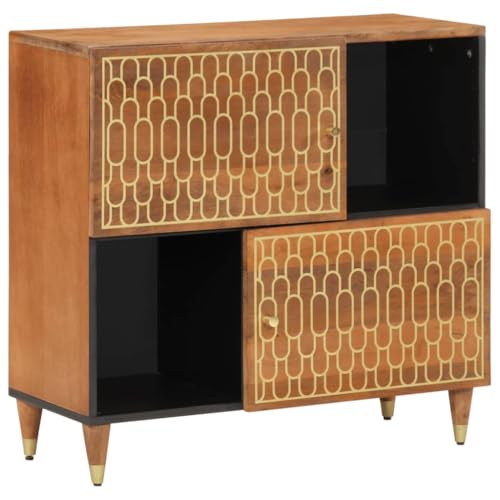 KTHLBRH Beistellschrank gartenschrank sideboards for Büro Wohnzimmer 80x33x75 cm Massivholz Mango von KTHLBRH