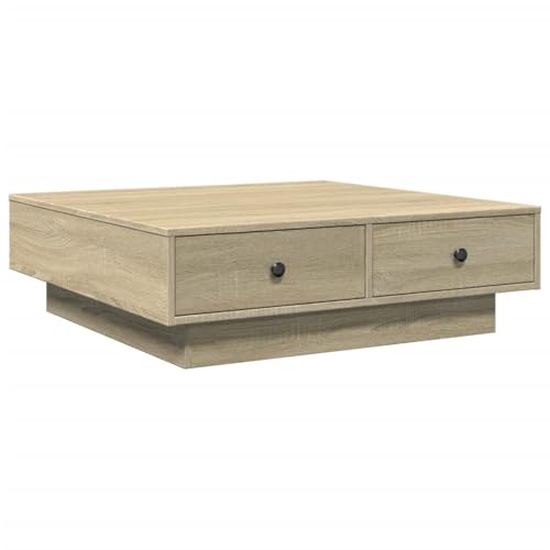 KTHLBRH Beistelltisch Schmal Kleiner Beistelltisch Outdoor Balkon Tisch Living Room Table - Couchtisch Sonoma-Eiche 90x90x28 cm Holzwerkstoff für Schlafzimmer Balkon Küche Wohnzimmer KTHLBRH Beistelltisch Schmal Kleiner Beistelltisch Outdoor Balkon Tisch Living Room Table - Couchtisch Sonoma-Eiche 90x90x28 cm Holzwerkstoff für Schlafzimmer Balkon Küche Wohnzimmer von KTHLBRH