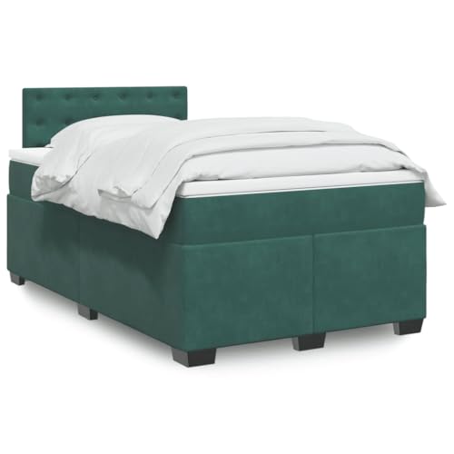 KTHLBRH Bettgestell Familienbett Doppelbett Schlafzimmer möbel Boxspringbett mit Matratze Dunkelgrün 120x190 cm Samt KTHLBRH Bettgestell Familienbett Doppelbett Schlafzimmer möbel Boxspringbett mit Matratze Dunkelgrün 120x190 cm Samt von KTHLBRH