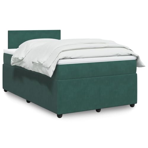 KTHLBRH Bettgestell Familienbett Doppelbett Schlafzimmer möbel Boxspringbett mit Matratze Dunkelgrün 120x200 cm Samt KTHLBRH Bettgestell Familienbett Doppelbett Schlafzimmer möbel Boxspringbett mit Matratze Dunkelgrün 120x200 cm Samt von KTHLBRH