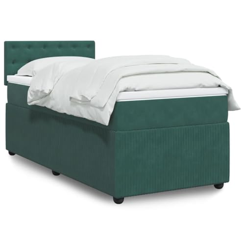 KTHLBRH Bettgestell Familienbett Doppelbett Schlafzimmer möbel Boxspringbett mit Matratze Dunkelgrün 80x200 cm Samt KTHLBRH Bettgestell Familienbett Doppelbett Schlafzimmer möbel Boxspringbett mit Matratze Dunkelgrün 80x200 cm Samt von KTHLBRH