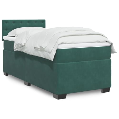 KTHLBRH Bettgestell Familienbett Doppelbett Schlafzimmer möbel Boxspringbett mit Matratze Dunkelgrün 80x200 cm Samt KTHLBRH Bettgestell Familienbett Doppelbett Schlafzimmer möbel Boxspringbett mit Matratze Dunkelgrün 80x200 cm Samt von KTHLBRH
