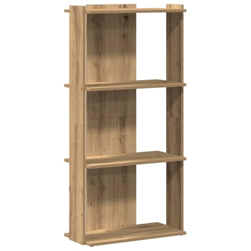KTHLBRH Buchregal Bücherregale Wohnzimmer Schrank Blumenregal - Bücherregal 3 Böden Artisan-Eiche 60x30x120 cm Holzwerkstoff für Zimmer Küche Wohnzimmer Kellerraum von KTHLBRH