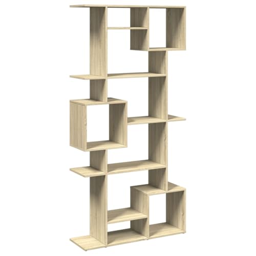 KTHLBRH Buchregal Vitrinenschrank Regal Küche Outdoor Regal - Bücherregal Sonoma-Eiche 92x29x188 cm Holzwerkstoff für Outdoor Küche Kellerraum Zimmer KTHLBRH Buchregal Vitrinenschrank Regal Küche Outdoor Regal - Bücherregal Sonoma-Eiche 92x29x188 cm Holzwerkstoff für Outdoor Küche Kellerraum Zimmer von KTHLBRH