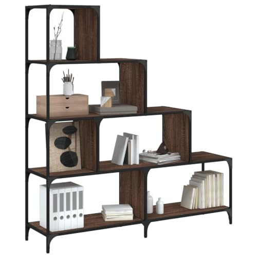 KTHLBRH Bücherregal 4 Etagen Braun Eichen-Optik Multifunktionales Bücherregal für Büro 139x33,5x149 cm KTHLBRH Bücherregal 4 Etagen Braun Eichen-Optik Multifunktionales Bücherregal für Büro 139x33,5x149 cm von KTHLBRH