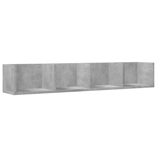 KTHLBRH Bücherregal Schwebend Badregal Pflanzenregal Schwebendes Regal - Wandschrank Betongrau 99x18x16,5 cm Holzwerkstoff für Büro Badezimmer Wohnzimmer Schlafzimmer KTHLBRH Bücherregal Schwebend Badregal Pflanzenregal Schwebendes Regal - Wandschrank Betongrau 99x18x16,5 cm Holzwerkstoff für Büro Badezimmer Wohnzimmer Schlafzimmer von KTHLBRH
