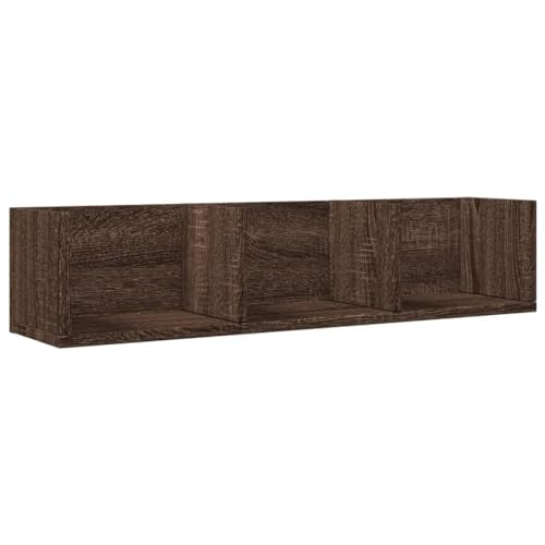 KTHLBRH Bücherregal Schwebend Badregal Pflanzenregal Schwebendes Regal - Wandschrank Braun Eichen-Optik 75x18x16,5 cm Holzwerkstoff für Büro Badezimmer Wohnzimmer Schlafzimmer KTHLBRH Bücherregal Schwebend Badregal Pflanzenregal Schwebendes Regal - Wandschrank Braun Eichen-Optik 75x18x16,5 cm Holzwerkstoff für Büro Badezimmer Wohnzimmer Schlafzimmer von KTHLBRH