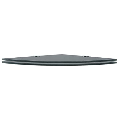 KTHLBRH Bücherregal Schwebend Schweberegale Book Shelf Floating Shelves - Eckregale 2 STK. mit Verchromten Halterungen Glas Schwarz für Balkon Wohnzimmer Schlafzimmer Büro KTHLBRH Bücherregal Schwebend Schweberegale Book Shelf Floating Shelves - Eckregale 2 STK. mit Verchromten Halterungen Glas Schwarz für Balkon Wohnzimmer Schlafzimmer Büro von KTHLBRH