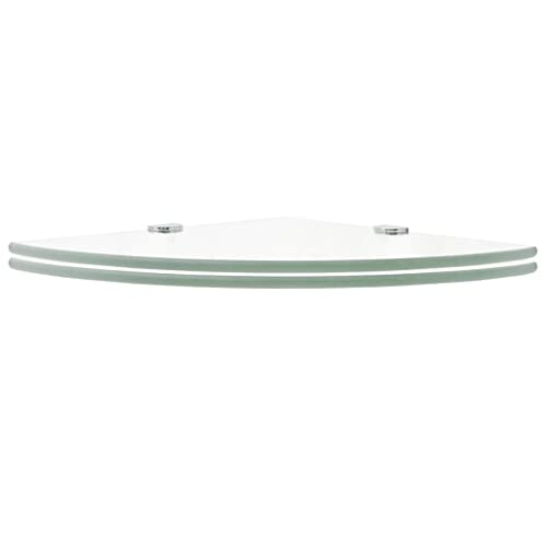 KTHLBRH Bücherregal Schwebend Schweberegale Book Shelf Floating Shelves - Eckregale 2 STK. mit Verchromten Halterungen Glas Transparent für Balkon Wohnzimmer Schlafzimmer Büro KTHLBRH Bücherregal Schwebend Schweberegale Book Shelf Floating Shelves - Eckregale 2 STK. mit Verchromten Halterungen Glas Transparent für Balkon Wohnzimmer Schlafzimmer Büro von KTHLBRH