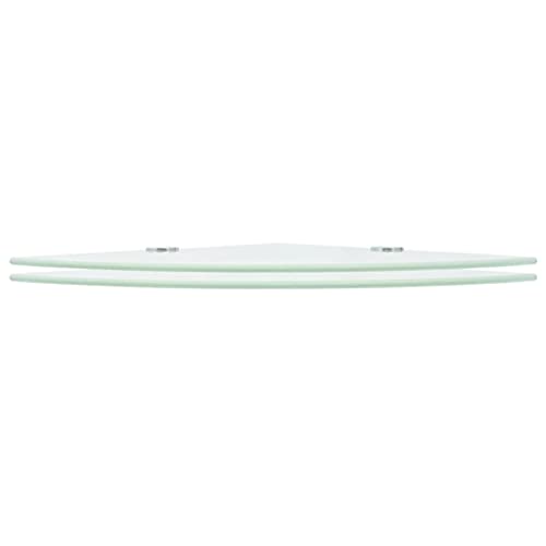 KTHLBRH Bücherregal Schwebend Schweberegale Book Shelf Floating Shelves - Eckregale 2 STK. mit Verchromten Halterungen Glas Weiß 25x25 cm für Balkon Wohnzimmer Schlafzimmer Büro KTHLBRH Bücherregal Schwebend Schweberegale Book Shelf Floating Shelves - Eckregale 2 STK. mit Verchromten Halterungen Glas Weiß 25x25 cm für Balkon Wohnzimmer Schlafzimmer Büro von KTHLBRH