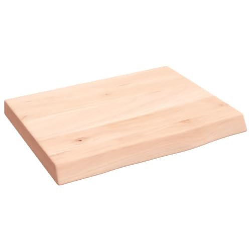 KTHLBRH Bücherregal Schwebend Wandregal Klein Regale Wand Floating Shelves - Wandregal 40x30x(2-4) cm Massivholz Eiche Unbehandelt für Wohnzimmer Badezimmer Küchen Büro von KTHLBRH