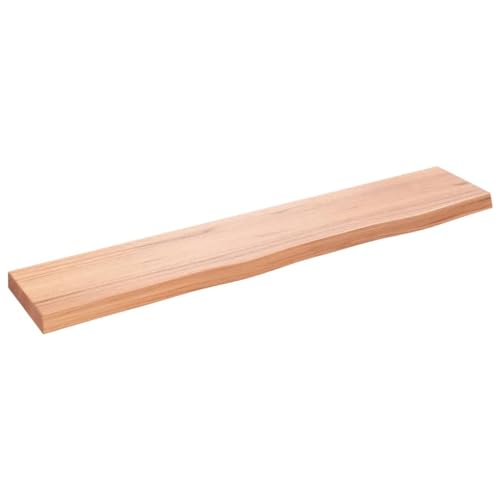 KTHLBRH Bücherregal Schwebend Wandregal Klein Regale Wand Floating Shelves - Wandregal Hellbraun 100x20x4 cm Massivholz Eiche Behandelt für Wohnzimmer Badezimmer Küchen Büro KTHLBRH Bücherregal Schwebend Wandregal Klein Regale Wand Floating Shelves - Wandregal Hellbraun 100x20x4 cm Massivholz Eiche Behandelt für Wohnzimmer Badezimmer Küchen Büro von KTHLBRH