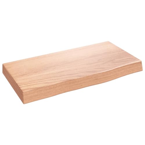KTHLBRH Bücherregal Schwebend Wandregal Klein Regale Wand Floating Shelves - Wandregal Hellbraun 40x20x4 cm Massivholz Eiche Behandelt für Wohnzimmer Badezimmer Küchen Büro KTHLBRH Bücherregal Schwebend Wandregal Klein Regale Wand Floating Shelves - Wandregal Hellbraun 40x20x4 cm Massivholz Eiche Behandelt für Wohnzimmer Badezimmer Küchen Büro von KTHLBRH