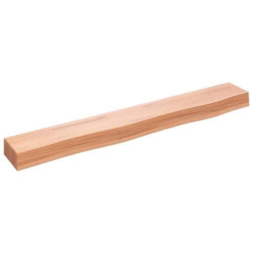 KTHLBRH Bücherregal Schwebend Wandregal Klein Regale Wand Floating Shelves - Wandregal Hellbraun 80x10x6 cm Massivholz Eiche Behandelt für Wohnzimmer Badezimmer Küchen Büro KTHLBRH Bücherregal Schwebend Wandregal Klein Regale Wand Floating Shelves - Wandregal Hellbraun 80x10x6 cm Massivholz Eiche Behandelt für Wohnzimmer Badezimmer Küchen Büro von KTHLBRH