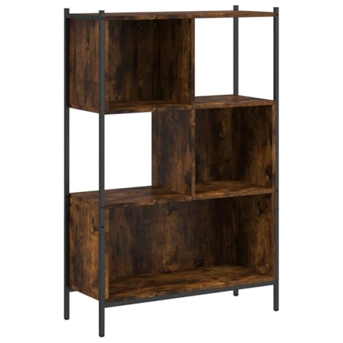 KTHLBRH Büro Schrank Vitrinenschrank Regal Schmal Book Shelf - Bücherregal Räuchereiche 72x28x109 cm Holzwerkstoff für Zimmer Kellerraum Büro Outdoor KTHLBRH Büro Schrank Vitrinenschrank Regal Schmal Book Shelf - Bücherregal Räuchereiche 72x28x109 cm Holzwerkstoff für Zimmer Kellerraum Büro Outdoor von KTHLBRH