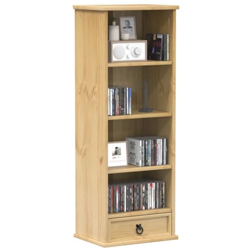 KTHLBRH CD-Schrank Corona Multifunktionales Bücherregal für Aufbewahrung 40x30x110 cm Massivholz Kiefer KTHLBRH CD-Schrank Corona Multifunktionales Bücherregal für Aufbewahrung 40x30x110 cm Massivholz Kiefer von KTHLBRH