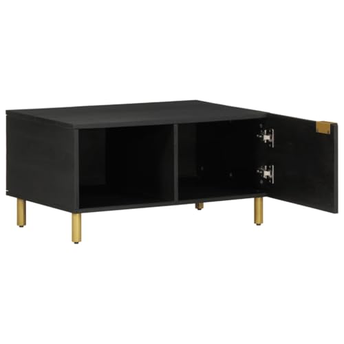 KTHLBRH Cauchsofa Tisch Beistelltisch Couch Wohnzimmertisch Kleines Regal - Couchtisch Schwarz 80x50x40 cm Holzwerkstoff für Wohnzimmer Küche Balkon Schlafzimmer KTHLBRH Cauchsofa Tisch Beistelltisch Couch Wohnzimmertisch Kleines Regal - Couchtisch Schwarz 80x50x40 cm Holzwerkstoff für Wohnzimmer Küche Balkon Schlafzimmer von KTHLBRH