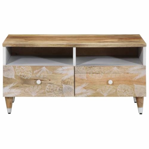 KTHLBRH Cauchsofa Tisch Coffee Table Living Room Wohnzimmer Möbel Couch Tisch Wohnzimmer - Couchtisch 80x54x40 cm Massivholz Mango für Küche Garten Wohnzimmer Balkon KTHLBRH Cauchsofa Tisch Coffee Table Living Room Wohnzimmer Möbel Couch Tisch Wohnzimmer - Couchtisch 80x54x40 cm Massivholz Mango für Küche Garten Wohnzimmer Balkon von KTHLBRH