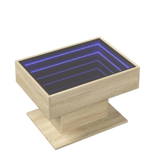 KTHLBRH Cauchsofa Tisch Coffee Table Living Room Wohnzimmer Möbel Couch Tisch Wohnzimmer - LED-Couchtisch Sonoma Eiche 70x50x45 cm Holzwerkstoff für Schlafzimmer Balkon Wohnzimmer Garten KTHLBRH Cauchsofa Tisch Coffee Table Living Room Wohnzimmer Möbel Couch Tisch Wohnzimmer - LED-Couchtisch Sonoma Eiche 70x50x45 cm Holzwerkstoff für Schlafzimmer Balkon Wohnzimmer Garten von KTHLBRH