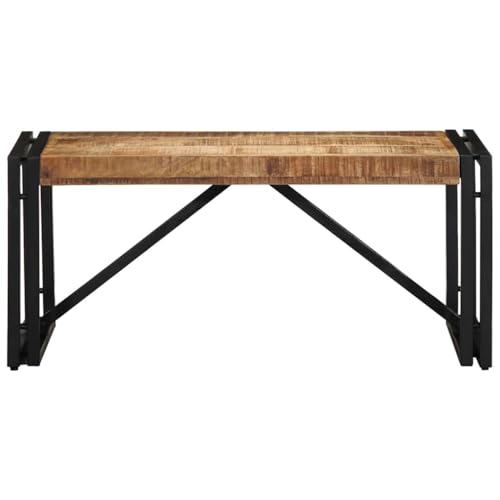 KTHLBRH Cauchsofa Tisch Wohnzimmertisch Balkontisch Klein Kleine Beistelltische - Couchtisch 80x40x35 cm Raues Massivholz Mango für Küche Wohnzimmer Garten Schlafzimmer von KTHLBRH