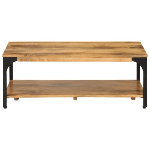 KTHLBRH Coffe Table Coffee Table Living Room Wohnzimmertisch Couch Tisch Wohnzimmer - Couchtisch mit Ablage 100x55x38 cm Massivholz Mango und Stahl für Garten Schlafzimmer Balkon Wohnzimmer KTHLBRH Coffe Table Coffee Table Living Room Wohnzimmertisch Couch Tisch Wohnzimmer - Couchtisch mit Ablage 100x55x38 cm Massivholz Mango und Stahl für Garten Schlafzimmer Balkon Wohnzimmer von KTHLBRH