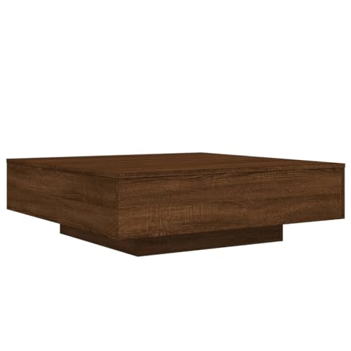KTHLBRH Coffe Table Kleiner Beistelltisch Outdoor Coffee Table Living Room Stubentisch - Couchtisch Braun Eichen-Optik 100x100x31 cm Holzwerkstoff für Balkon Garten Schlafzimmer Wohnzimmer KTHLBRH Coffe Table Kleiner Beistelltisch Outdoor Coffee Table Living Room Stubentisch - Couchtisch Braun Eichen-Optik 100x100x31 cm Holzwerkstoff für Balkon Garten Schlafzimmer Wohnzimmer von KTHLBRH