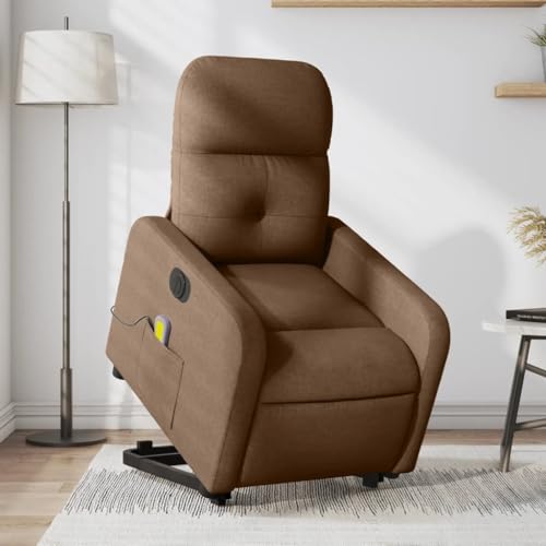 KTHLBRH Elektrischer Massagesessel mit Aufstehhilfe Braun Stoff Wohnzimmersessel Wohnzimmerstuhl für Büro Wohnzimmer KTHLBRH Elektrischer Massagesessel mit Aufstehhilfe Braun Stoff Wohnzimmersessel Wohnzimmerstuhl für Büro Wohnzimmer von KTHLBRH