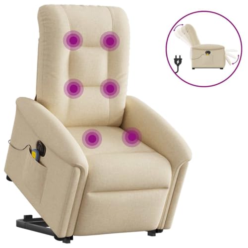 KTHLBRH Elektrischer Massagesessel mit Aufstehhilfe Creme Stoff Küchenstuhl Bürostuhl für Küche Schlafzimmer KTHLBRH Elektrischer Massagesessel mit Aufstehhilfe Creme Stoff Küchenstuhl Bürostuhl für Küche Schlafzimmer von KTHLBRH
