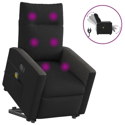 KTHLBRH Elektrischer Massagesessel mit Aufstehhilfe Schwarz Stoff Wohnzimmerstuhl Wohnzimmersessel für Wohnzimmer Küche KTHLBRH Elektrischer Massagesessel mit Aufstehhilfe Schwarz Stoff Wohnzimmerstuhl Wohnzimmersessel für Wohnzimmer Küche von KTHLBRH