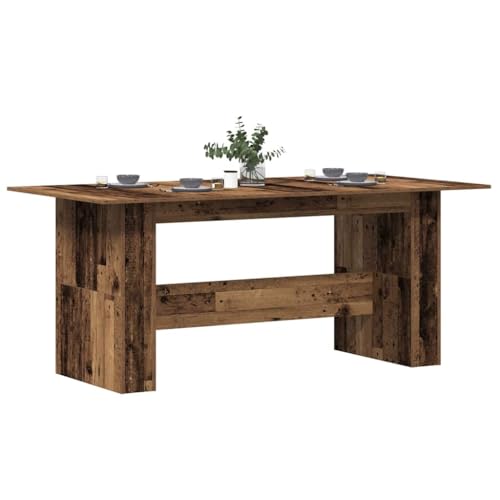 KTHLBRH Esstisch Altholz-Optik Tafel Pflegeleichter Tisch für Innenraum 180x90x76 cm Holzwerkstoff von KTHLBRH