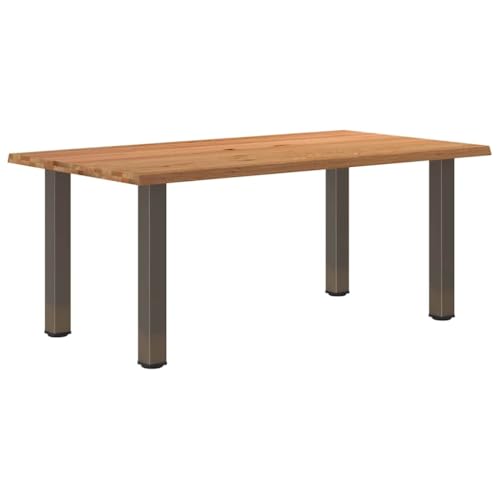 KTHLBRH Esstisch Hellbraun Esszimmer Tisch für Küche für Küche 180x100x74 cm Massivholz Eiche Rechteckig von KTHLBRH