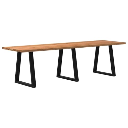 KTHLBRH Esstisch Hellbraun Esszimmertisch Tafel für Restaurant 280x80x74 cm Massivholz Eiche Rechteckig KTHLBRH Esstisch Hellbraun Esszimmertisch Tafel für Restaurant 280x80x74 cm Massivholz Eiche Rechteckig von KTHLBRH