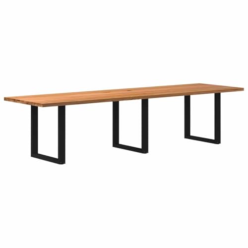 KTHLBRH Esstisch Hellbraun Familientisch Massiver Esstisch für Innenraum 320x90x74 cm Massivholz Eiche Rechteckig KTHLBRH Esstisch Hellbraun Familientisch Massiver Esstisch für Innenraum 320x90x74 cm Massivholz Eiche Rechteckig von KTHLBRH