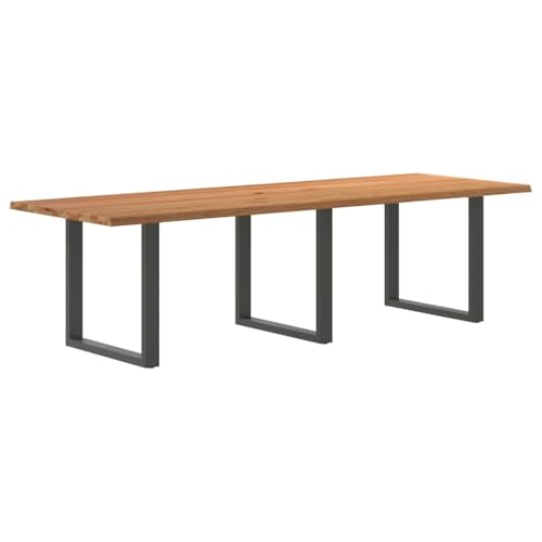 KTHLBRH Esstisch Hellbraun Familientisch Tisch für Küche für Küche 280x100x74 cm Massivholz Eiche Rechteckig KTHLBRH Esstisch Hellbraun Familientisch Tisch für Küche für Küche 280x100x74 cm Massivholz Eiche Rechteckig von KTHLBRH