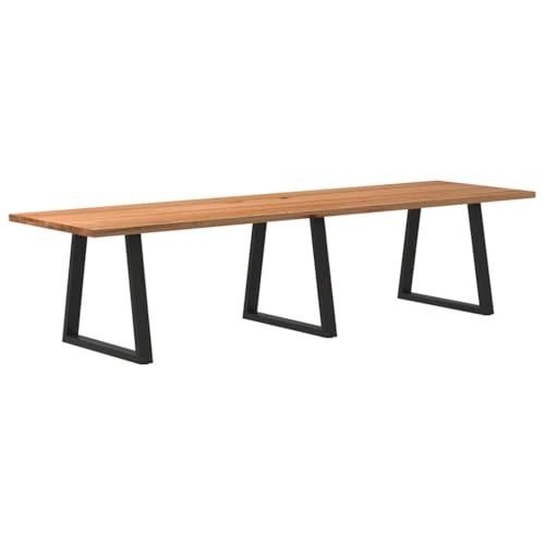 KTHLBRH Esstisch Hellbraun Pflegeleichter Tisch Mahlzeitentisch für Küche 320x90x74 cm Massivholz Eiche Rechteckig KTHLBRH Esstisch Hellbraun Pflegeleichter Tisch Mahlzeitentisch für Küche 320x90x74 cm Massivholz Eiche Rechteckig von KTHLBRH
