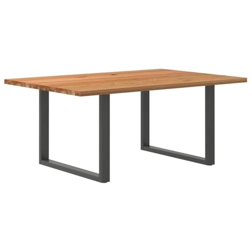 KTHLBRH Esstisch Hellbraun Pflegeleichter Tisch Tafel für Restaurant 180x120x74 cm Massivholz Eiche Rechteckig von KTHLBRH