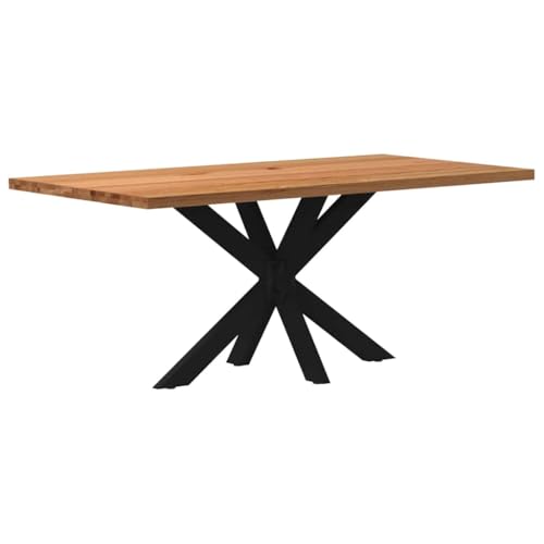 KTHLBRH Esstisch Hellbraun Speisetisch Tafel für Innenraum 180x90x74 cm Massivholz Eiche Rechteckig KTHLBRH Esstisch Hellbraun Speisetisch Tafel für Innenraum 180x90x74 cm Massivholz Eiche Rechteckig von KTHLBRH