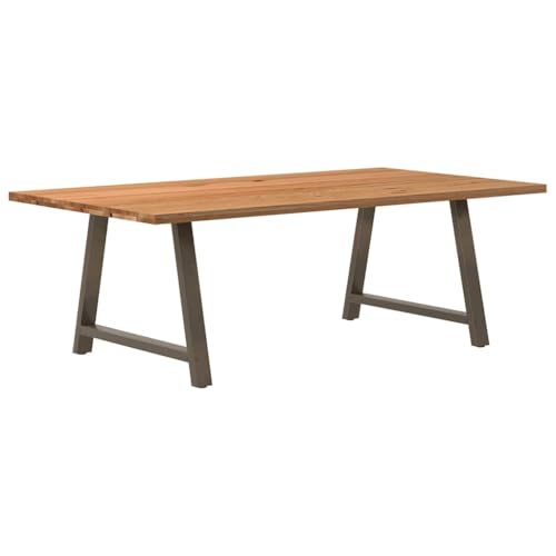 KTHLBRH Esstisch Hellbraun Tafel Esszimmertisch für Küche 220x120x74 cm Massivholz Eiche Rechteckig von KTHLBRH
