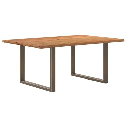 KTHLBRH Esstisch Hellbraun Tafel Küchentisch für Innenraum 180x120x74 cm Massivholz Eiche Rechteckig von KTHLBRH