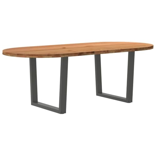 KTHLBRH Esstisch Hellbraun Tafel Tisch für Küche für Küche 220x100x74 cm Massivholz Eiche Oval KTHLBRH Esstisch Hellbraun Tafel Tisch für Küche für Küche 220x100x74 cm Massivholz Eiche Oval von KTHLBRH