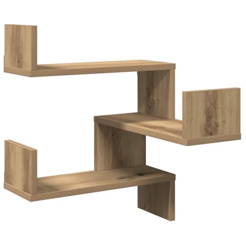 KTHLBRH Floating Shelf Schweberegale Badregal Kleines Regal Wand - Wand-Eckregal Artisan-Eiche 40x40x49,5 cm Holzwerkstoff für Balkon Schlafzimmer Küchen Badezimmer KTHLBRH Floating Shelf Schweberegale Badregal Kleines Regal Wand - Wand-Eckregal Artisan-Eiche 40x40x49,5 cm Holzwerkstoff für Balkon Schlafzimmer Küchen Badezimmer von KTHLBRH