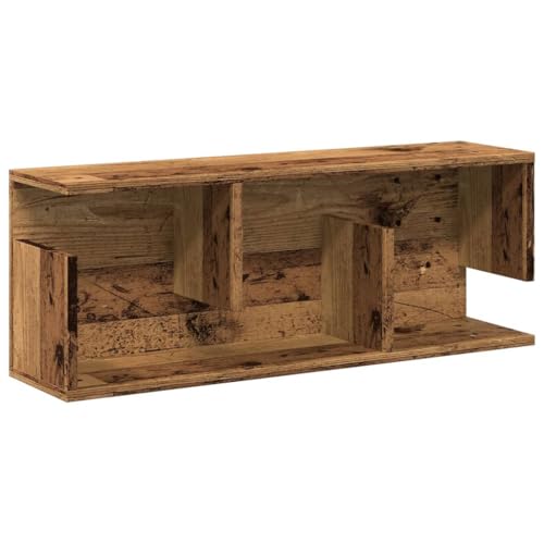 KTHLBRH Floating Shelf Schweberegale Badregal Kleines Regal Wand - Wandschrank 80x20x30 cm Altholz-Optik Holzwerkstoff für Schlafzimmer Wohnzimmer Balkon Büro KTHLBRH Floating Shelf Schweberegale Badregal Kleines Regal Wand - Wandschrank 80x20x30 cm Altholz-Optik Holzwerkstoff für Schlafzimmer Wohnzimmer Balkon Büro von KTHLBRH