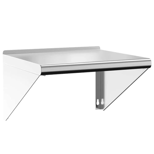 KTHLBRH Floating Shelves Küchenregal Wand Book Shelf Kleines Regal Wand - Wandregal 50x45x31 cm Silbern Edelstahl für Küchen Wohnzimmer Badezimmer Büro KTHLBRH Floating Shelves Küchenregal Wand Book Shelf Kleines Regal Wand - Wandregal 50x45x31 cm Silbern Edelstahl für Küchen Wohnzimmer Badezimmer Büro von KTHLBRH